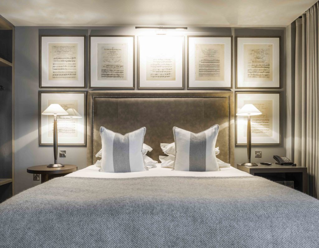 Dakota Hotel Glasgow classic bedroom, sumptuous double bed