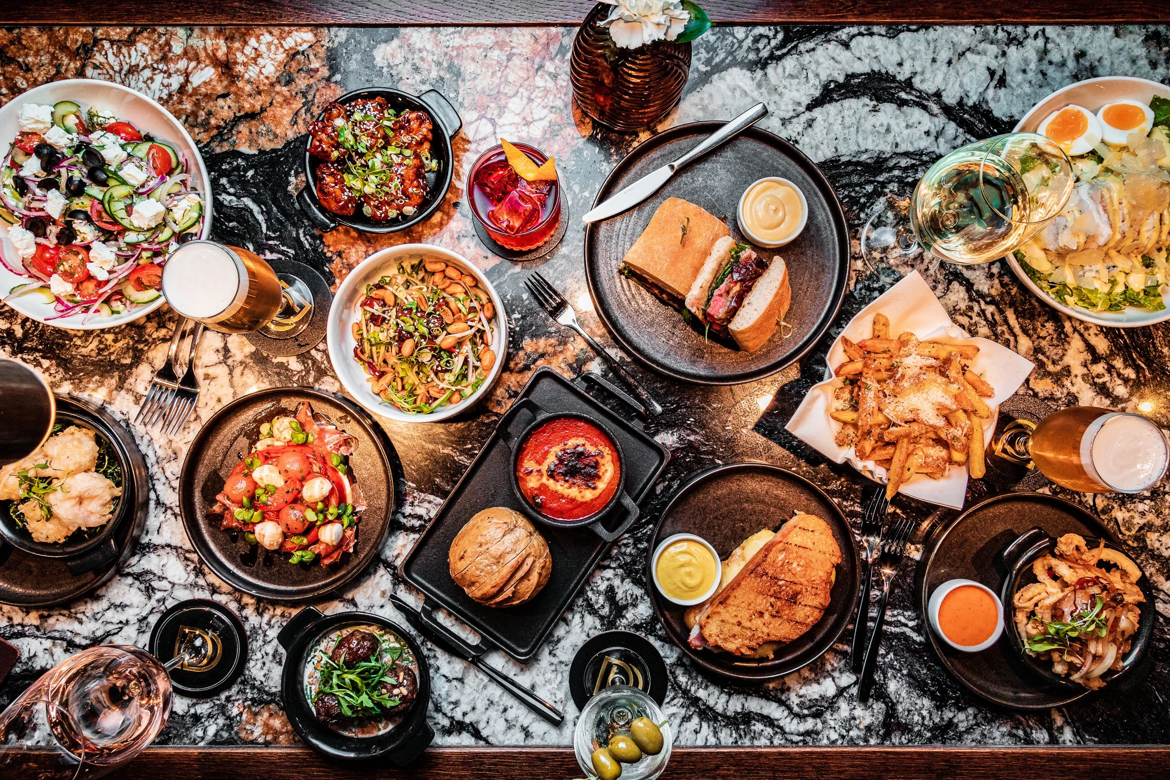 Food on the terrace Menu